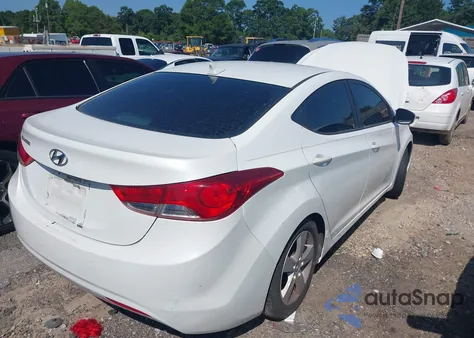 2013 Hyundai Elantra Gls z USA, uszkodzony, nr VIN 5NPDH4AEXDH315540